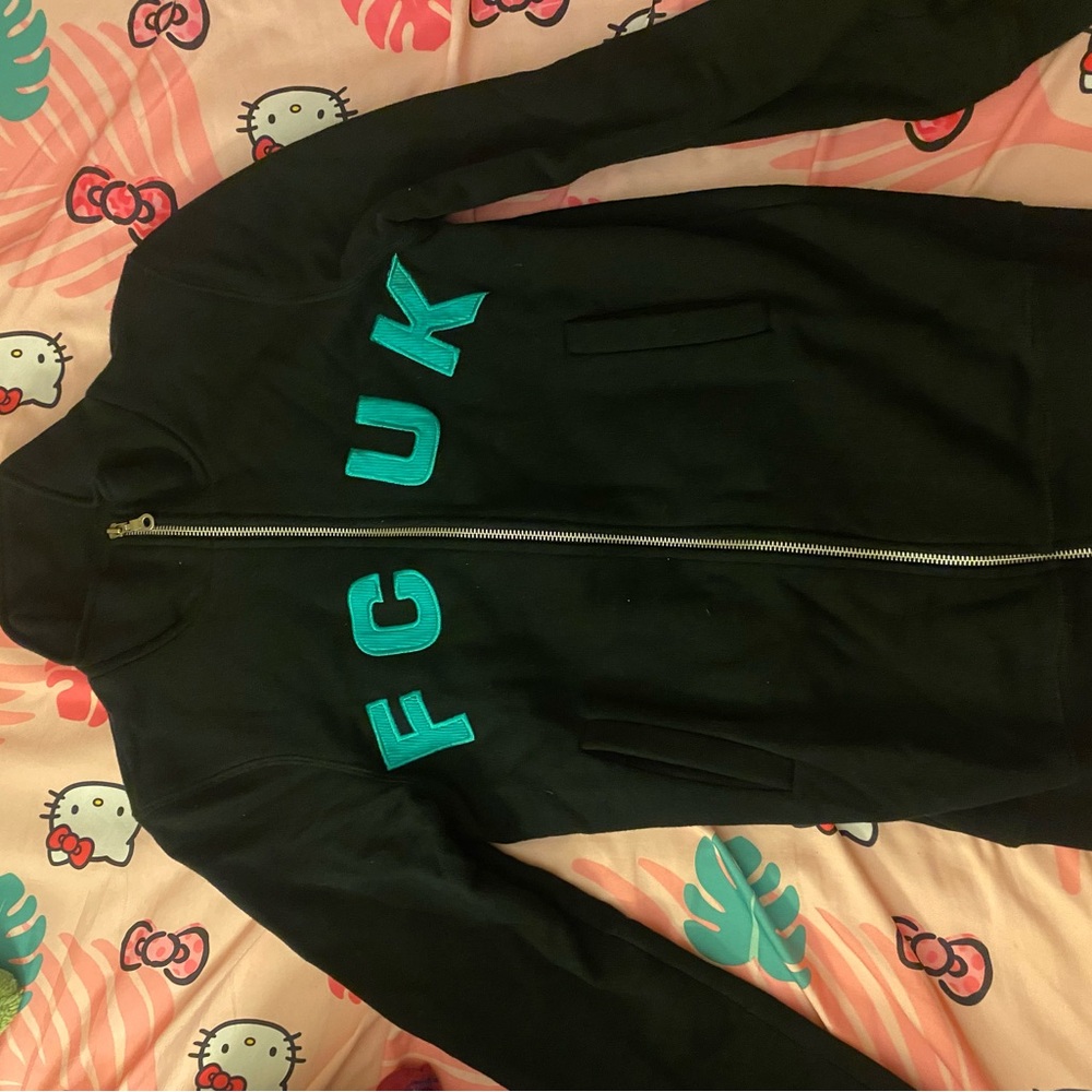 French Connection Black Jacket with Gold Accents